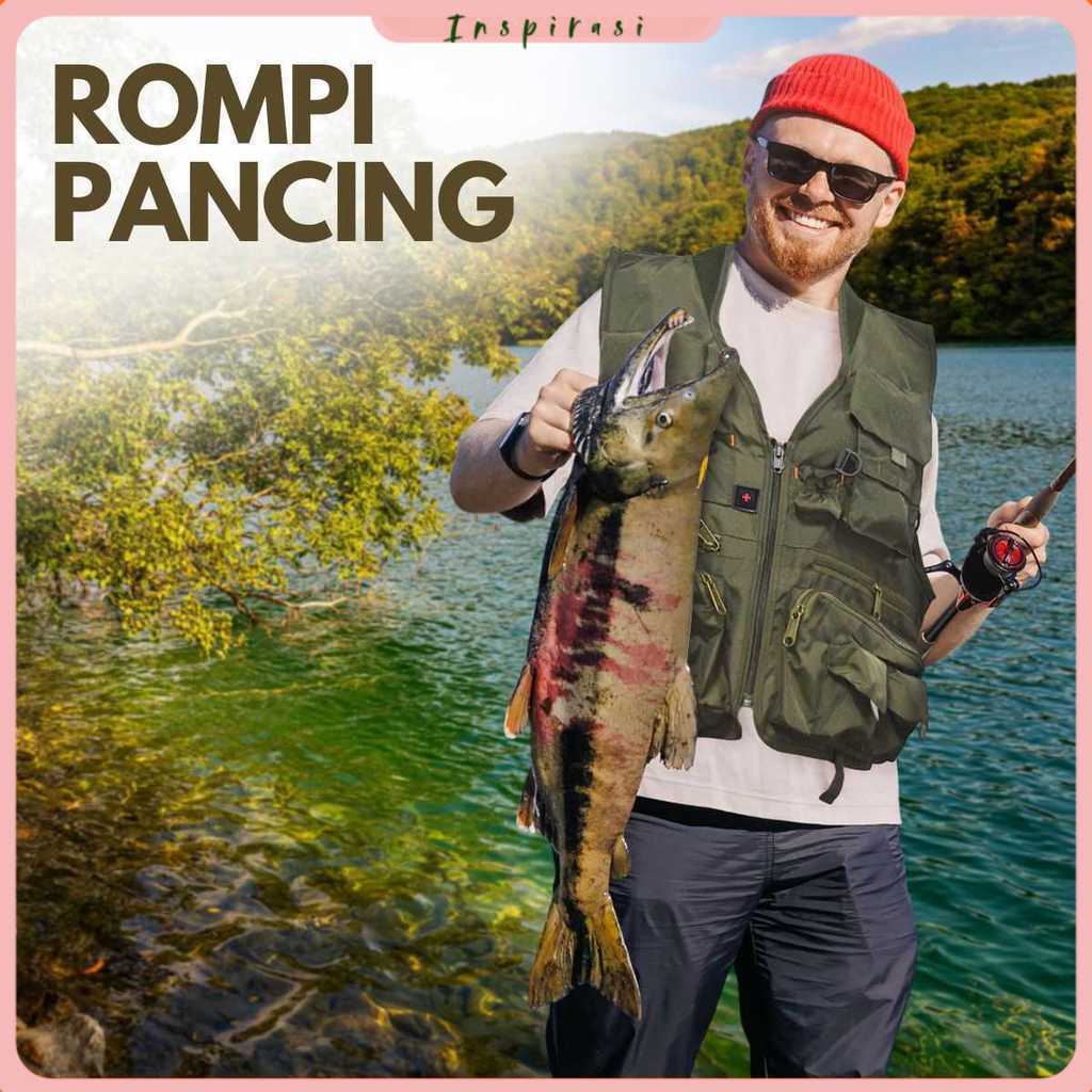 Deukio Rompi Pancing Fishing Vest Quick Dry Jacket XL - GDS09