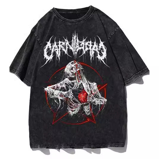 Percetakan T Kemeja Pria Kain Jala Cetak Retro T Baju Kaos