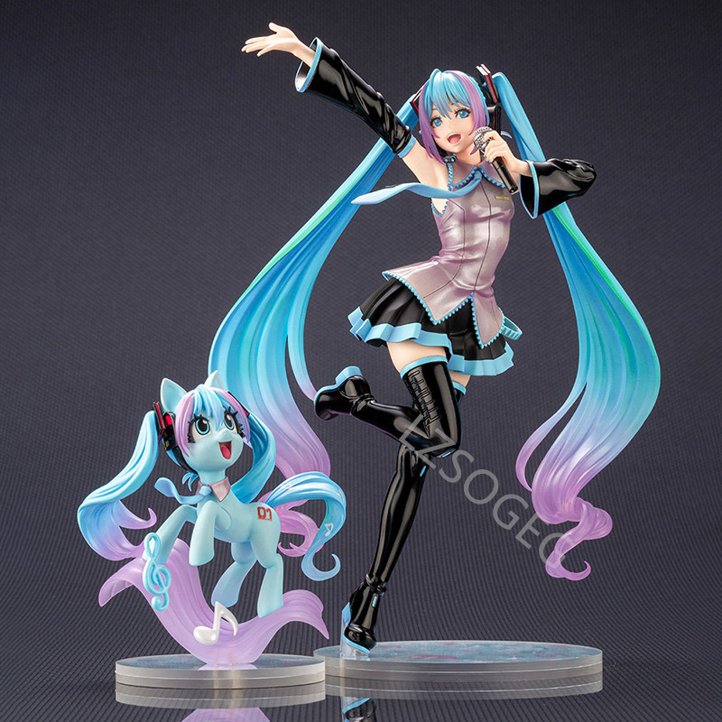 Kotobukiya Vocaloid Hatsune Miku feat. My Little Pony Bishoujo 1/7 PVC Action Figure Anime Figure Mo