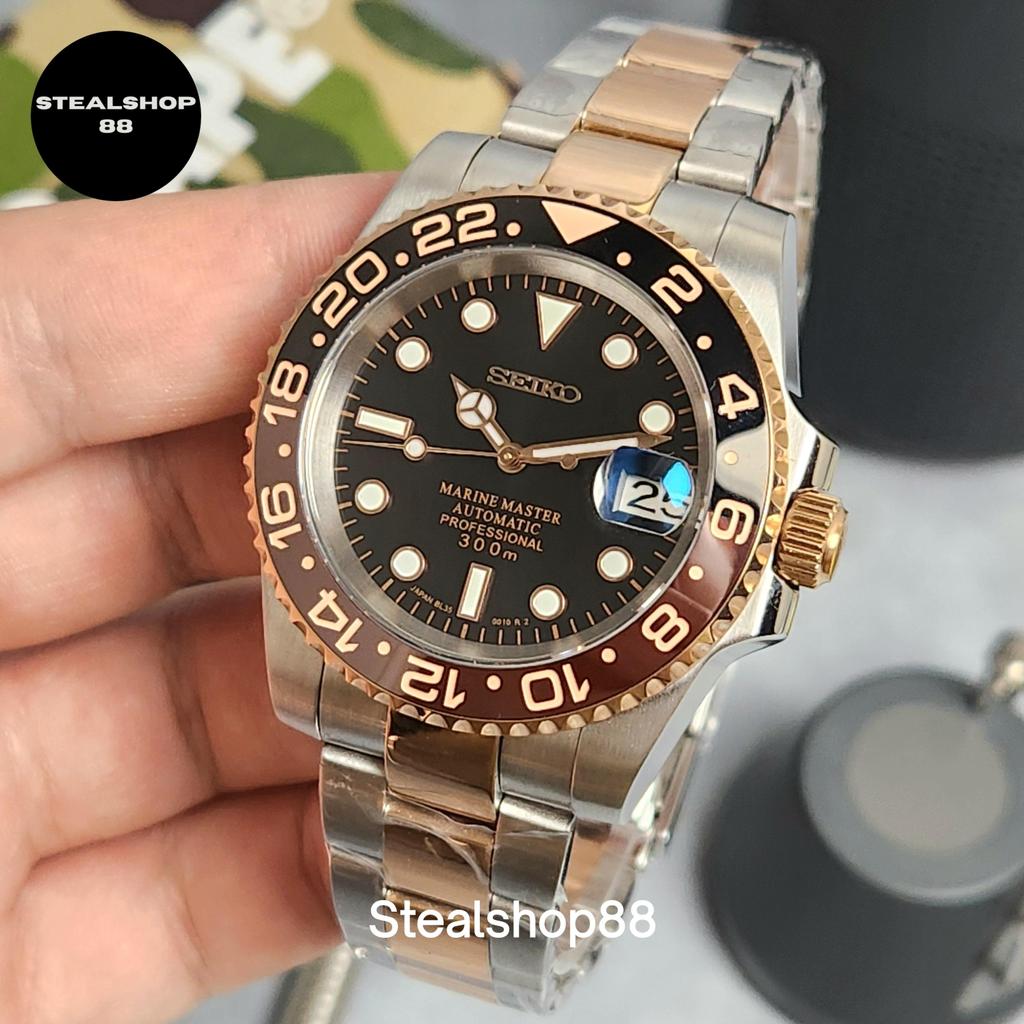 Seiko Rootbeer Marine Master RoseGold  NH35