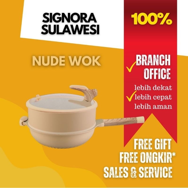 Nude Wok Signora Greblon C3 Premium Coating Khusus Area Sulawesi
