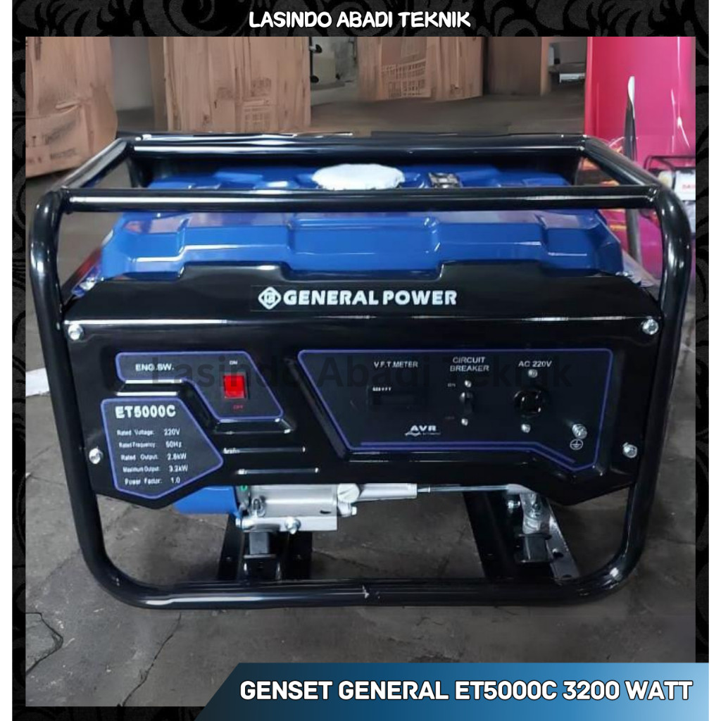 Genset General et5000c 3200 watt manual starter et 5000 c