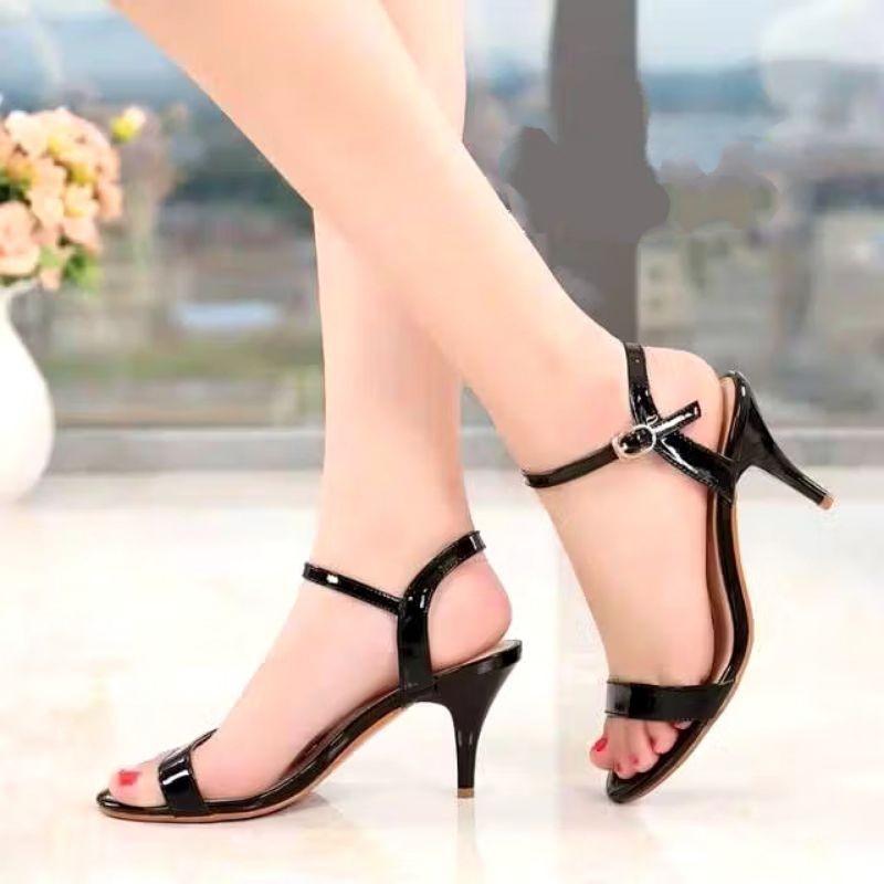 Sandal Hak Tinggi hels  Wanita sendal wanita hak 7 cm 07