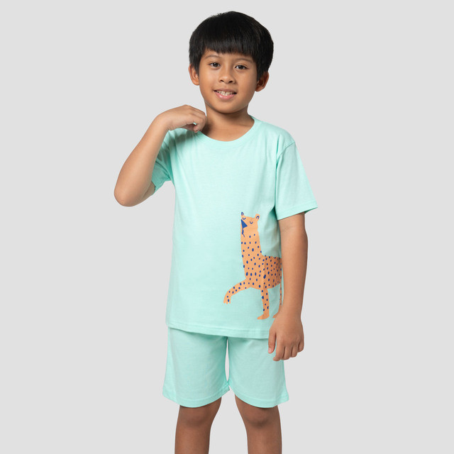 Little M Llama Polkadot Pakaian Setelan Anak Laki-laki 123494587
