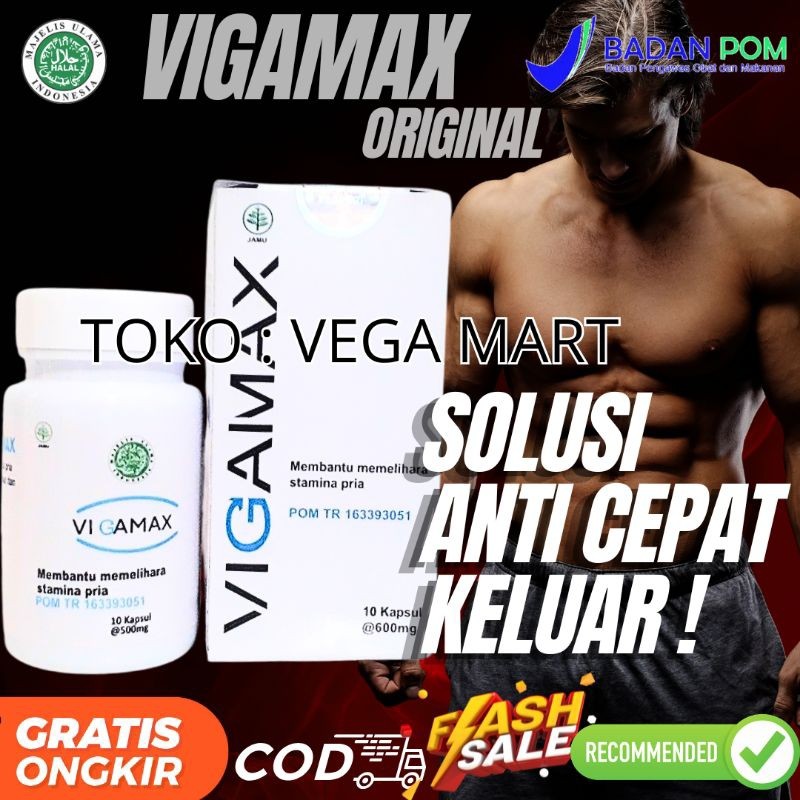DISKON VIGAMAX Original Suplemen Herbal Untuk Pria Paling Ampuh Bpom