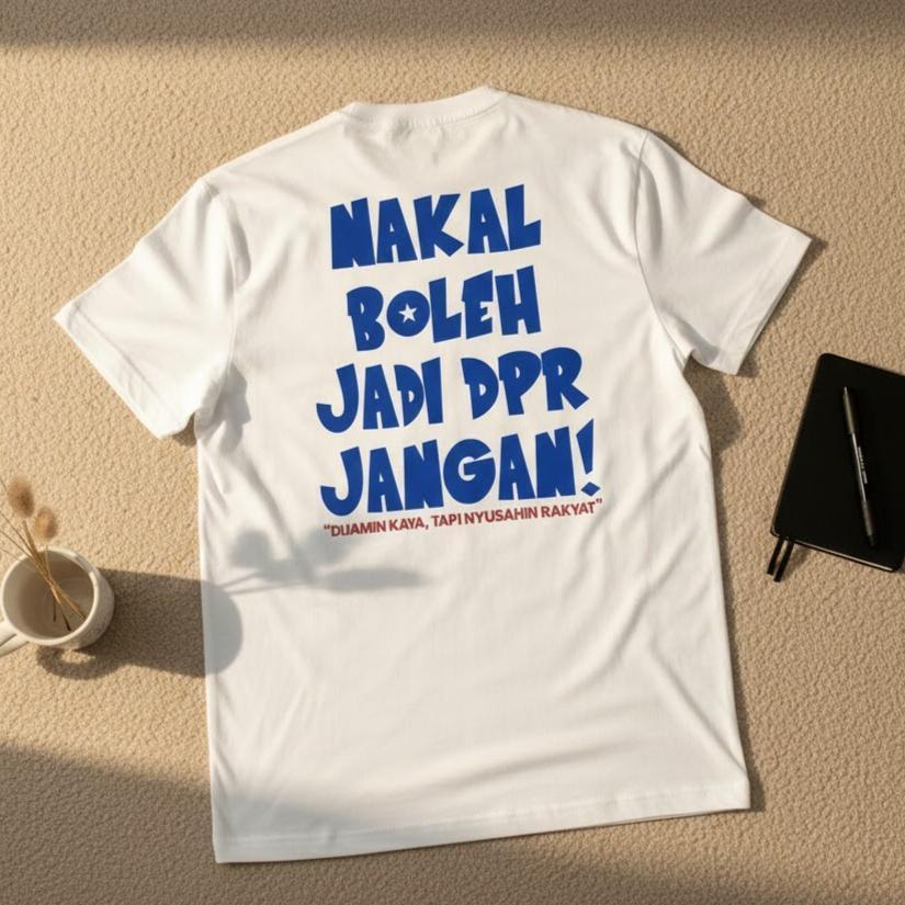 akdz.id   Kaos Sindiran Dpr Nakal Boleh Jadi Dpr Jangan Bahan Premium Cotton Combed 24s