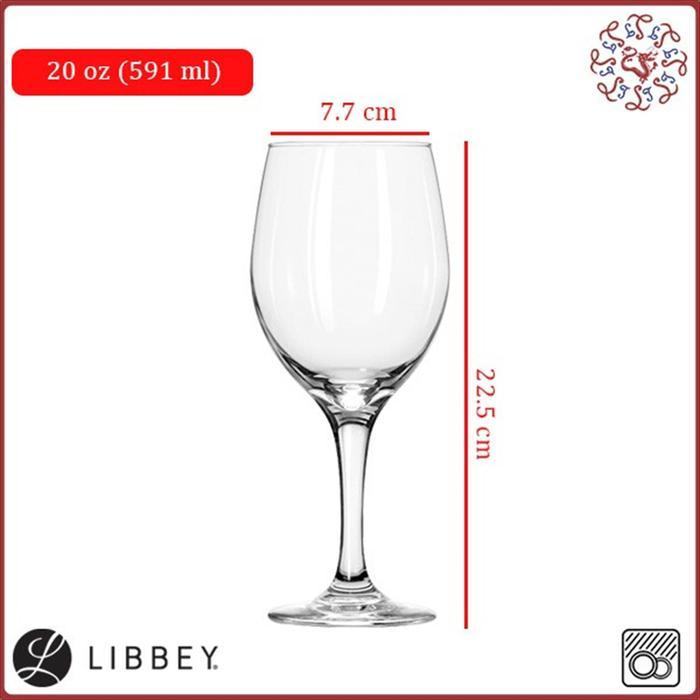 Mumpung Promo  LIBBEY Tall Wine Glass / Gelas Wine 591 ml #3060