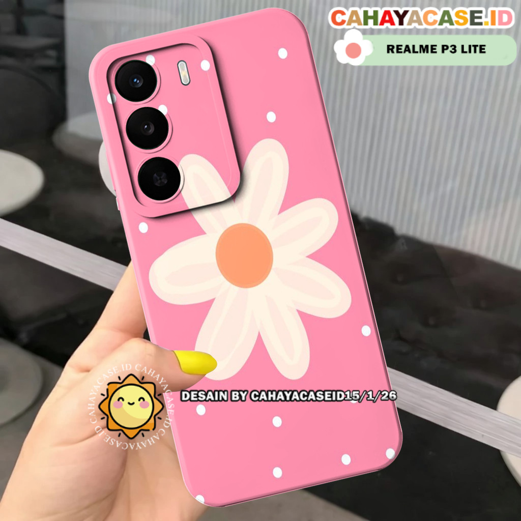 Case Realme P3 Lite / Realme C71 [ Motif Bunga Aesthetic ] - Softcase Terbaru - Silikon - Aksesoris 