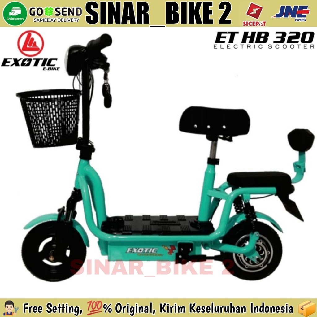 SS Sepeda Skuter Listrik EXOTIC ET HB 320 Mini 350 Watt Anak & Dewasa
