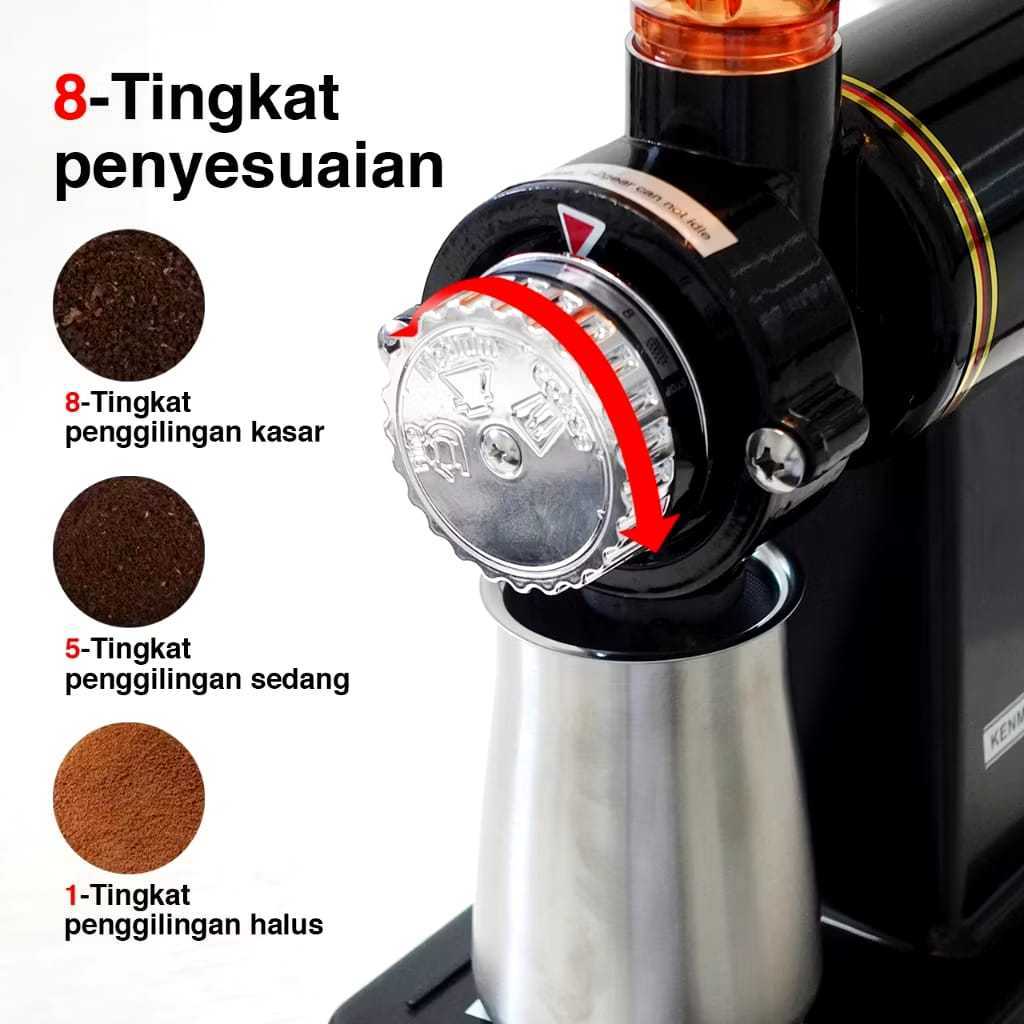 TergacorKenmaster Mesin Penggiling Biji Kopi Wadah Stainless type KM-510 / Electric Coffee Grinder M