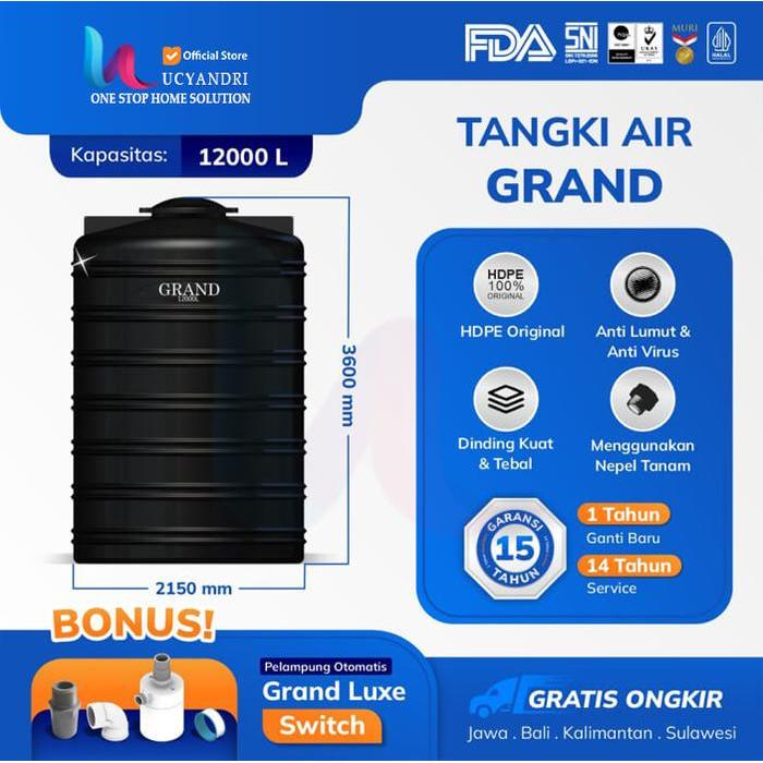 PROMO GASPOLL Toren Tangki Air Grand GTA 12000 Tangki Air 12000 L Tandon