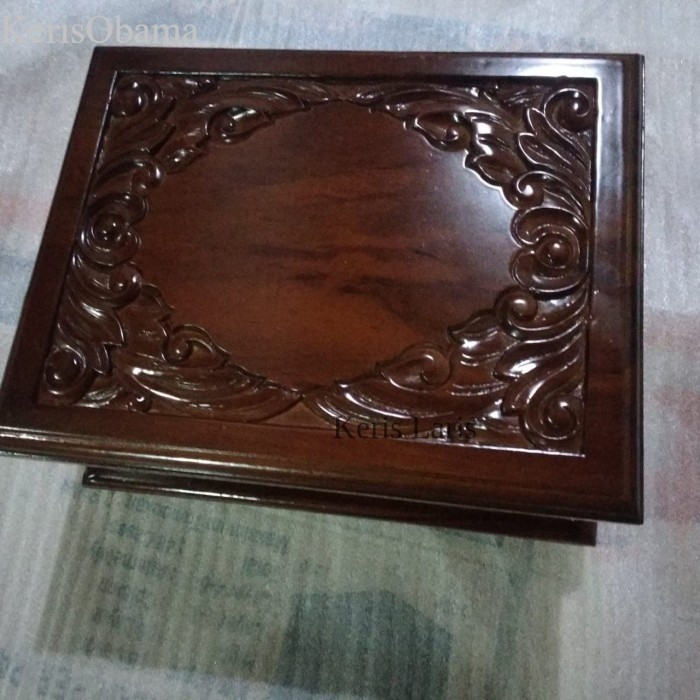 Kotak Perhiasan Kayu Jati Ukir Jujur Barokah Furniture Jepara murah KL2
