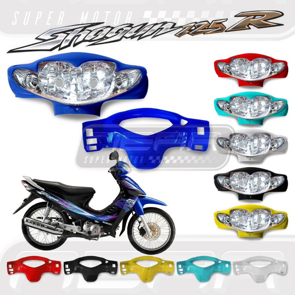 Batok Totok Kepala Depan Lampu SHOGUN 125 R/SHOGUN 125 SP Lama Warna Lengkap