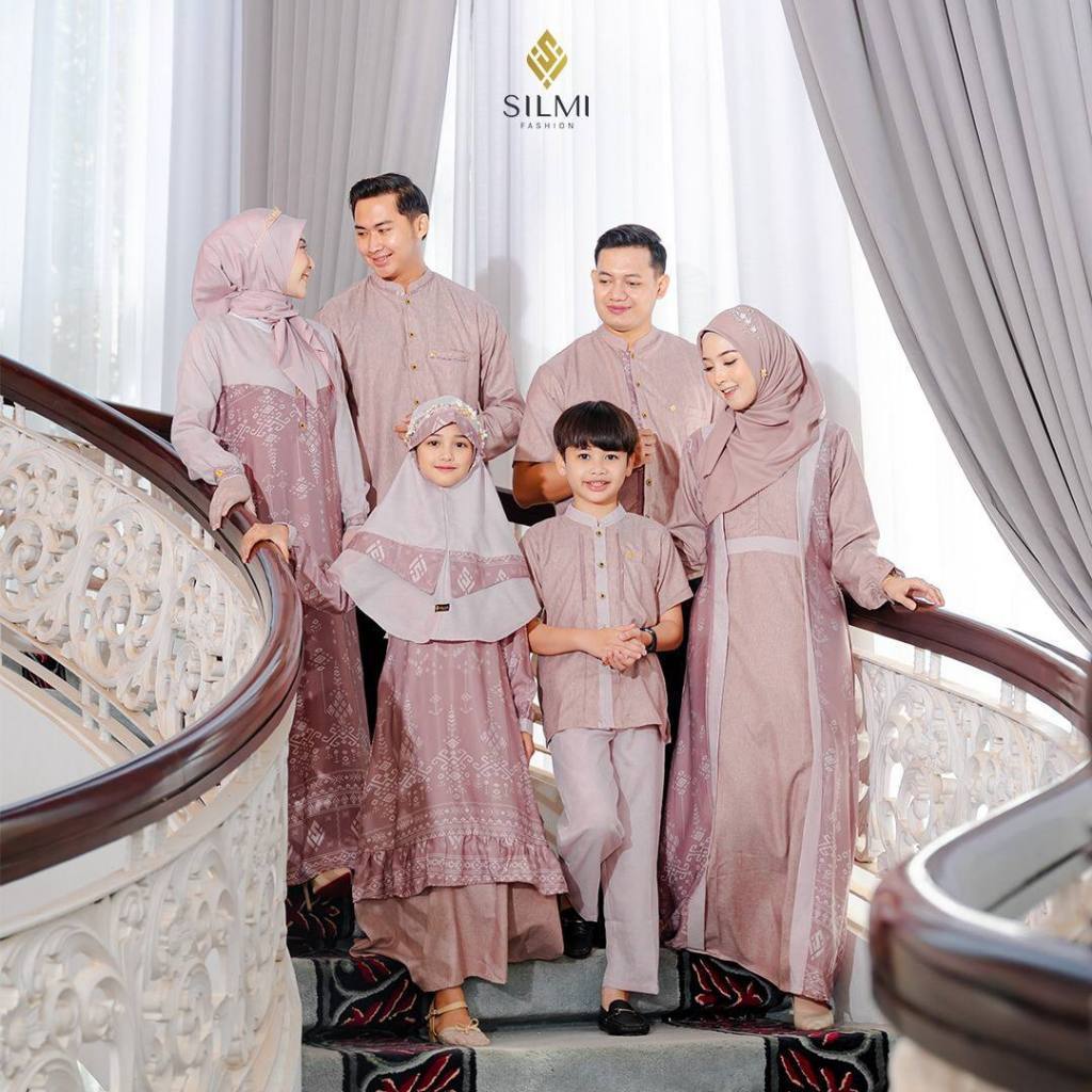 Silmi | Silmi Family (Mom & Dad) - Gamis Couple Pasangan - Sarimbit Couple Keluarga - Gamis Kondanga