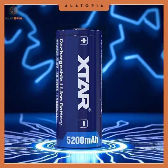 XTAR Baterai Rechargeable 26650 Li-Ion 3.6V 5200mAh 1 PCS