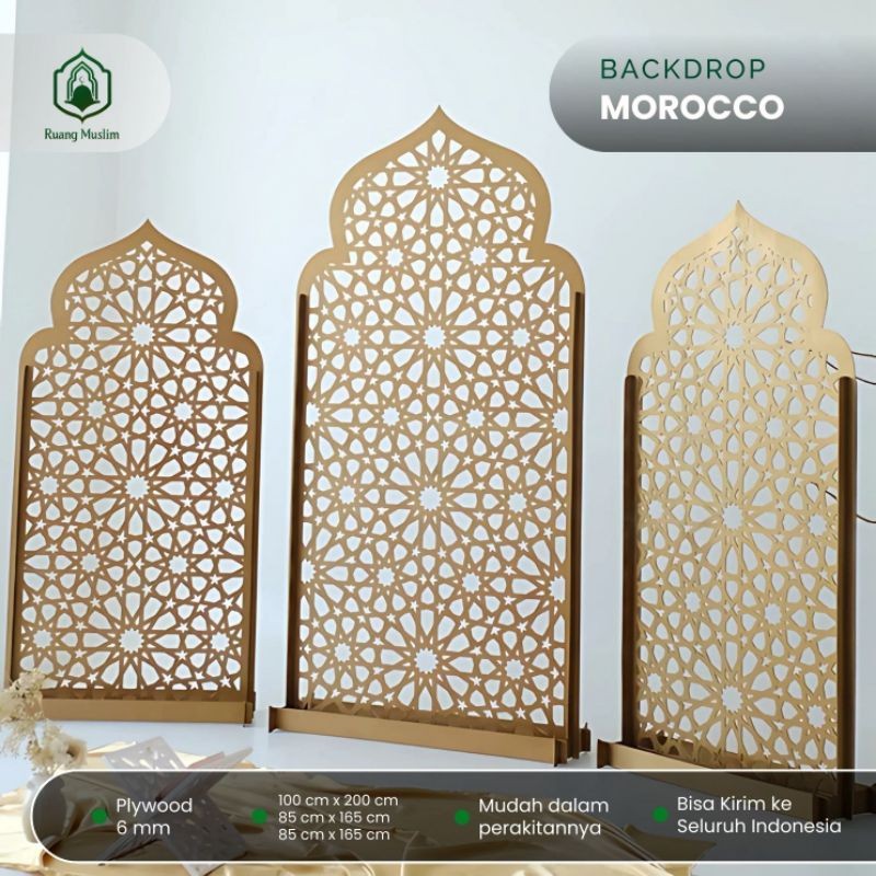Backdrop Ramadhan Morocco | Dekorasi Lebaran Islami