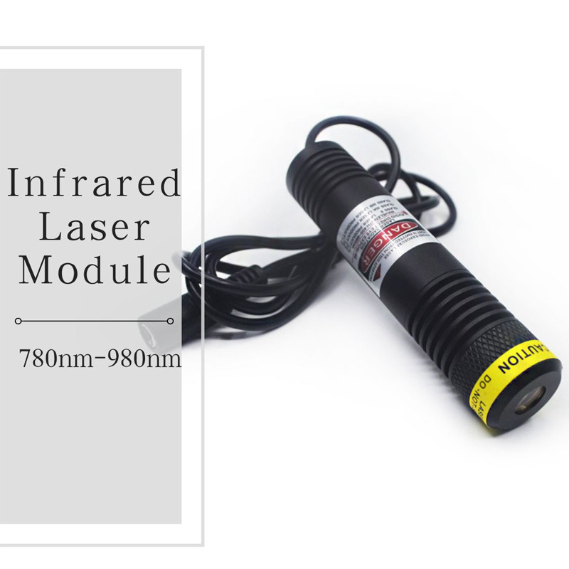 Waterproof IP67 830nm 850nm 940nm 980nm D22x100mm IR Laser Infrared DotLineCross Line 50mW 100mW 200