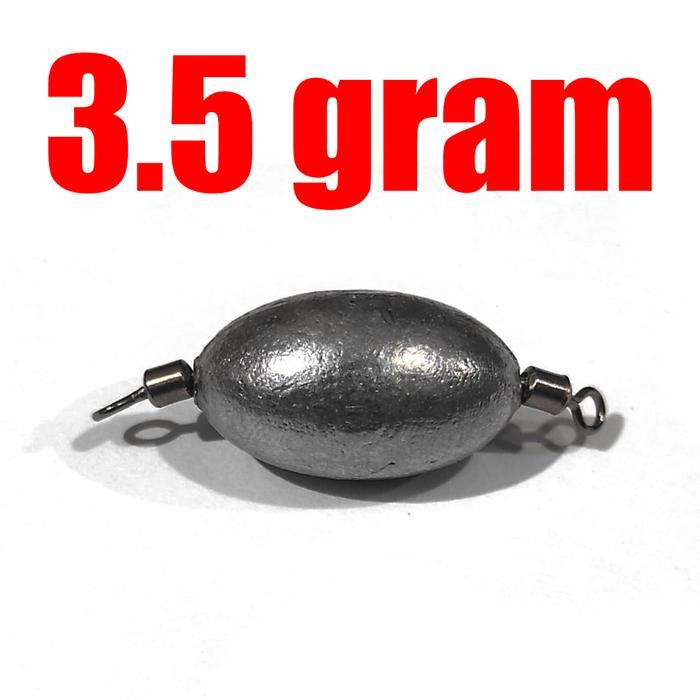 Rolling Sinker Pemberat Umpan Pancing Carolina Rig Softlure Ajing Rayap Paddle Curly Tail Kalen Jig 