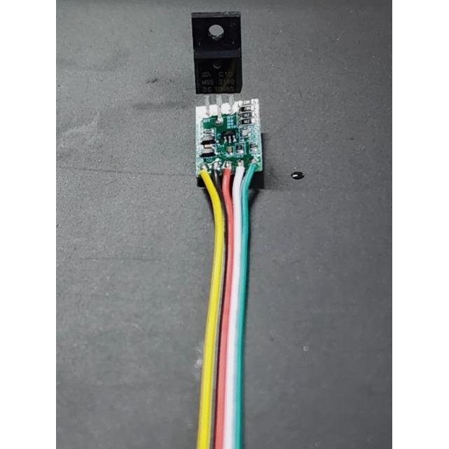 Regulator Gacun 5 Kabel untuk Peaikkan Modul PSU TV LCD LED Data out Lengkap Kuning Hitam Merah Puti