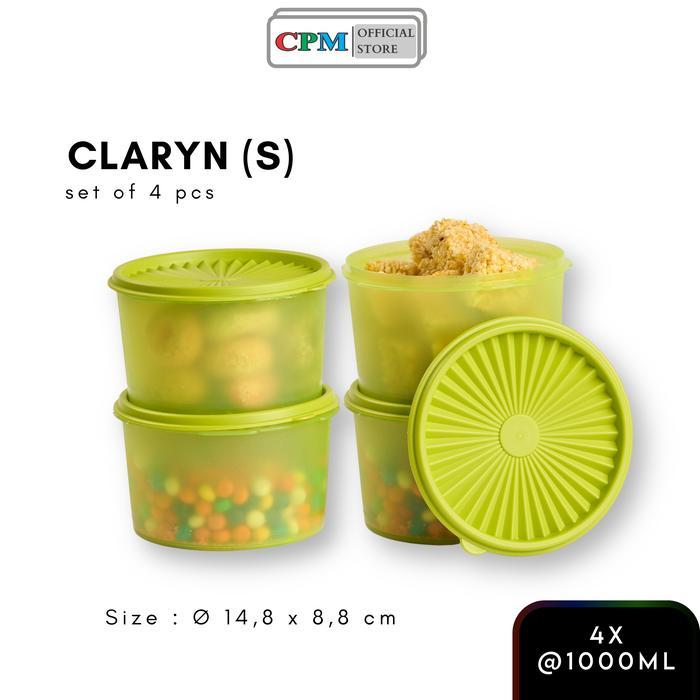 CPM Toples Claryn s set of 4 pcs/toples plastik 1 liter - Ungu