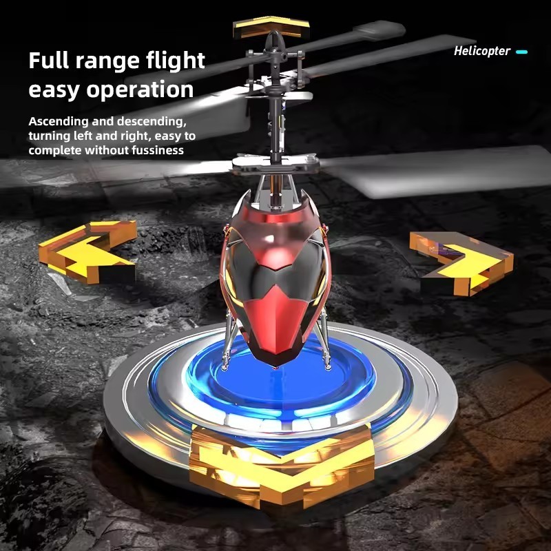 3.5 RC Helicopter with Light Fall Resistant XK913 Remote Control Helicopter Plane Aircraft Indoor Fl