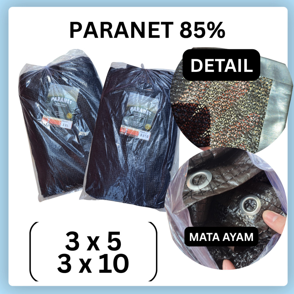 PROMO JARING PARANET 85% KUALITAS 90% SHANGDAN JARING PARANET 3X5 DAN 3X10 JARING TEDUH