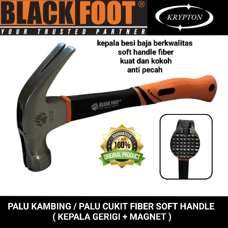 blackfoot palu kambing / palu cukit 12oz heavy duty kepala besi baja anti pecah jaminan asli origina