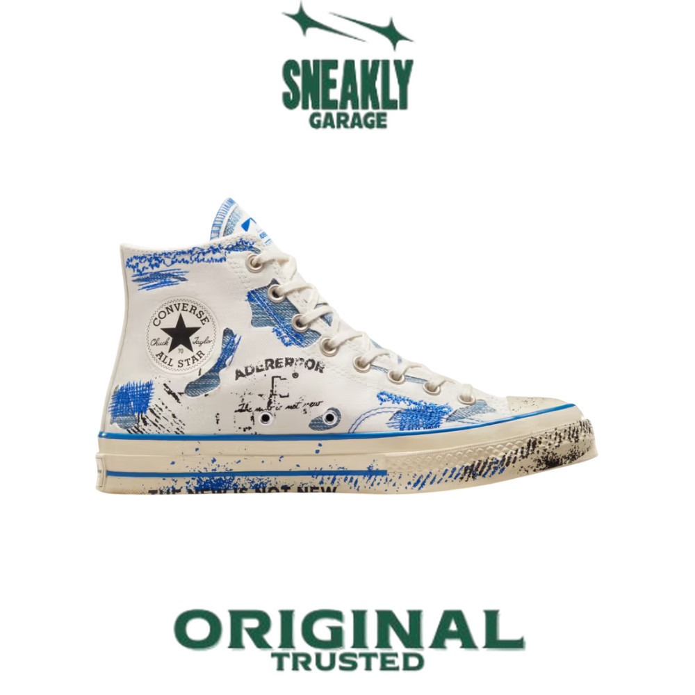 Sepatu Converse Chuck Taylor All Star 70 High Ader Error White Blue Imperial A05351C  Unisex