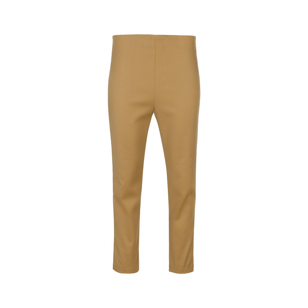 Benang Jarum - High Waist Ankle Pants - Caramel