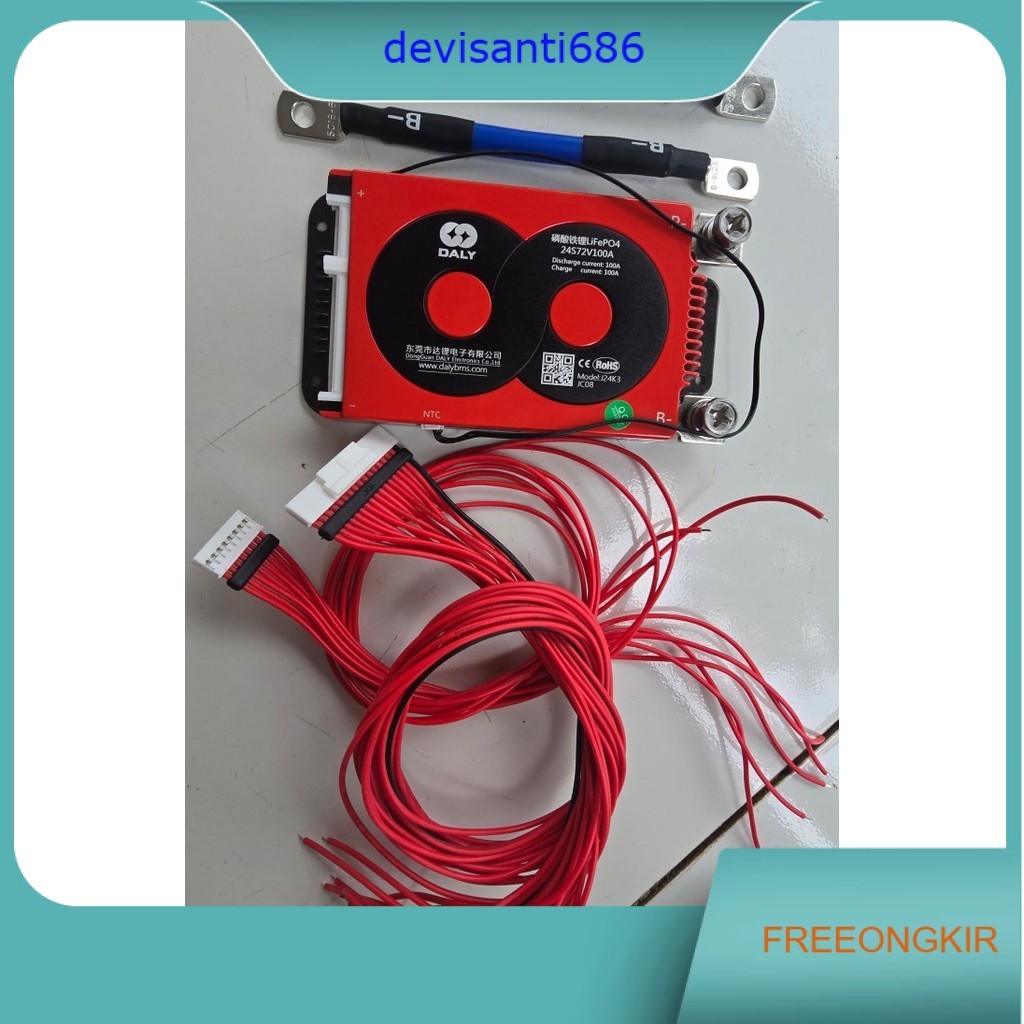 BMS DALY 24S 72V 72Volt LIFEPO4 60A BMS Baterai lifepo4 72v 24S 60A 100A