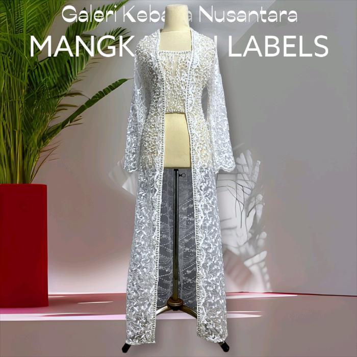 Kebaya Putih Kutu Baru Semata Kaki / Kebaya Akad KutuBaru Tanpa Ekor - -, -