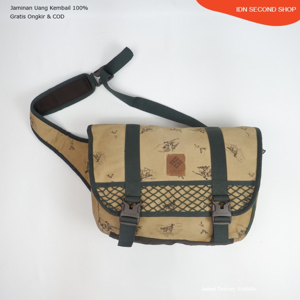 Columbia Outdoor Sling Messenger Bag Casual Travel Daypack Preloved