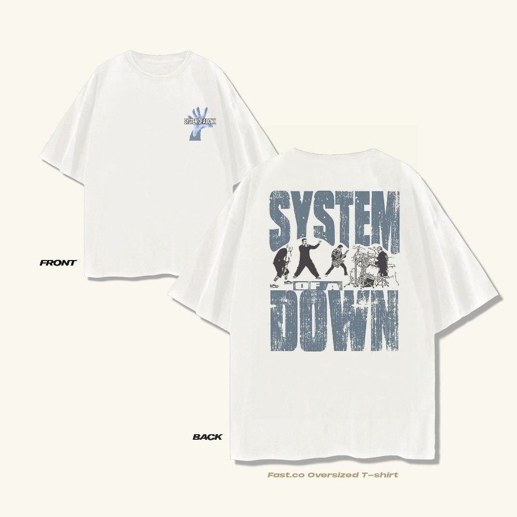 Fast.co Oversize T-Shirt System of a Down Vintage Band