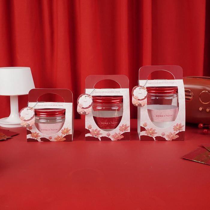 10 Set Box Jinjing Imlek Toples 400 600 800 MuDan Wei Chinese New Year Hampers - Box MuDan, 800ml