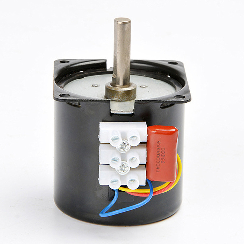 220V AC 14W Gear Motor 60KTYZ Permanent Magnetic Synronism Motor 2.5RPM 5RPM 10RPM 15RPM 20RPM 30RPM