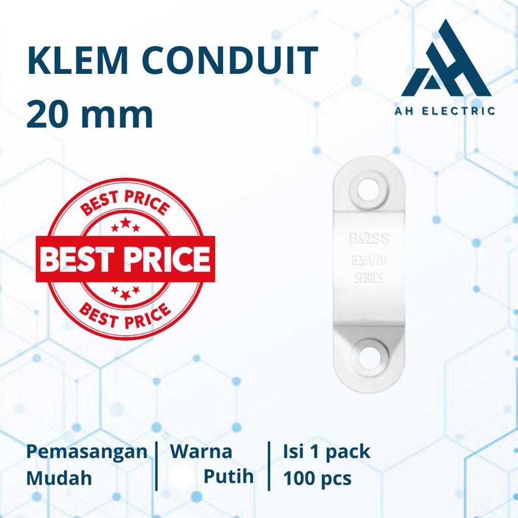 KLEM CONDUIT 20MM KLEM PIPA CONDUIT KLEM U - PACK