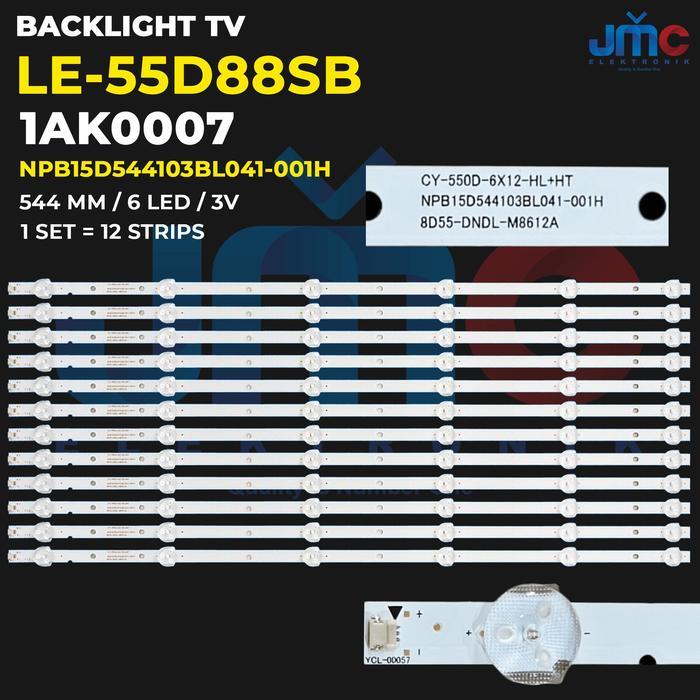 BACKLIGHT TV 55 Inch LE-55D88SB LE55D88SB NPB15D544103BL041-001H