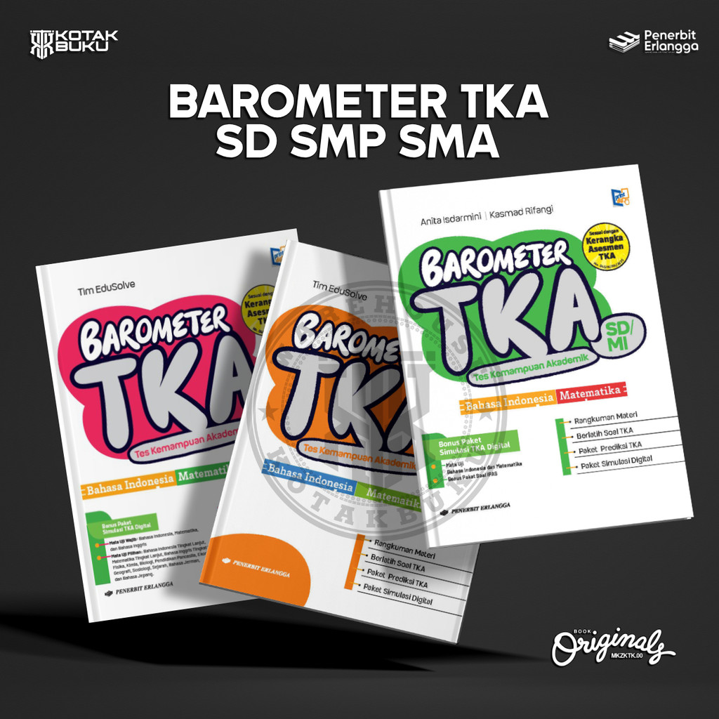 [ Erlangga ] Buku Barometer SD SMP SMA / TKA SD / TKA SMP / TKA SMA