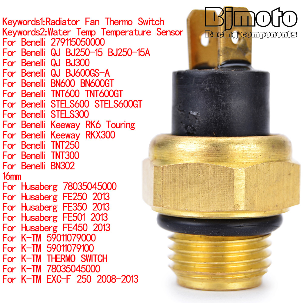 BJ 300 Motorcycle Water Temp Temperature Sensor For Benelli 279115050000 QJ BJ250-15 BJ250-15A BJ300