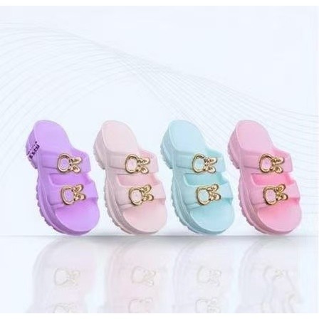 Sandal Wanita NB001T-1 Terbaru/Sepatu Sendal Slip On Sendal Karet Kekinian sandal baru anak perempua