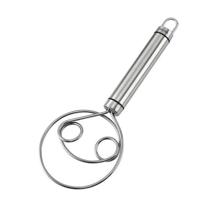 sukasuka market Pengaduk Adonan Pengaduk Adonan Kumparan Pengaduk Tepung Baja Tahan Karat - satu