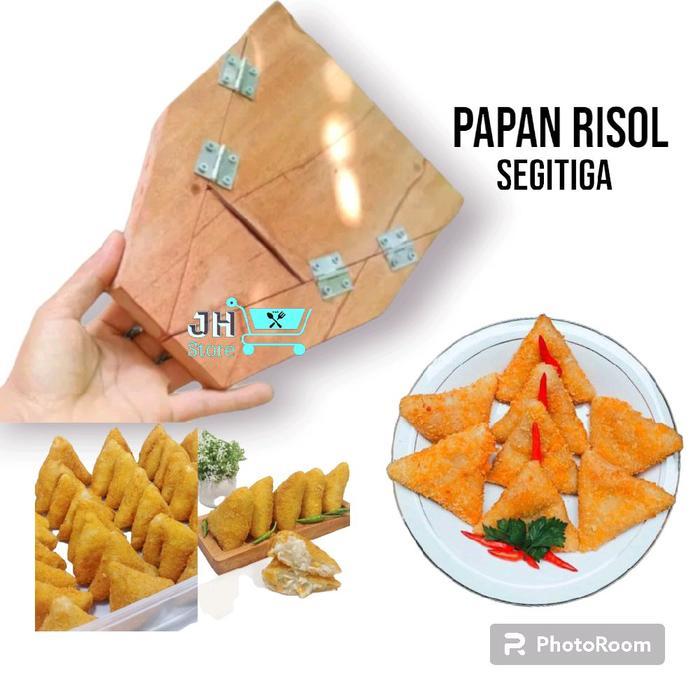 Cetakan Risol Bentuk Segitiga Gratis Pengait Risol Bahan kayu Jati Solid/Cetakan Risol Mayo Kitchenw