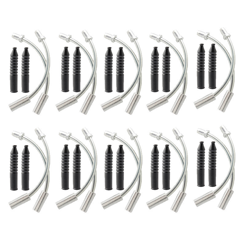 2/4/6/10set V Brake Noodle And Boot  MTB Mountain Bike Outdoor Noodles Cable Guide Bend Tube Pipe Sl