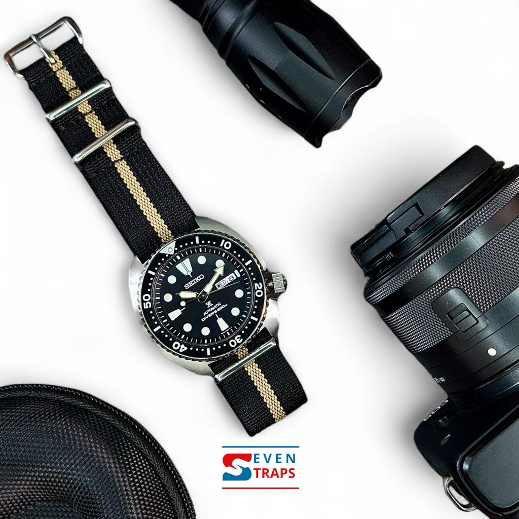 TALI JAM NATO STRAP RIBBED NYLON 18mm 20mm 22mm