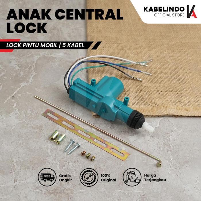 Anak Central Lock 5 Kabel Central Lock Pintu Mobil Universal