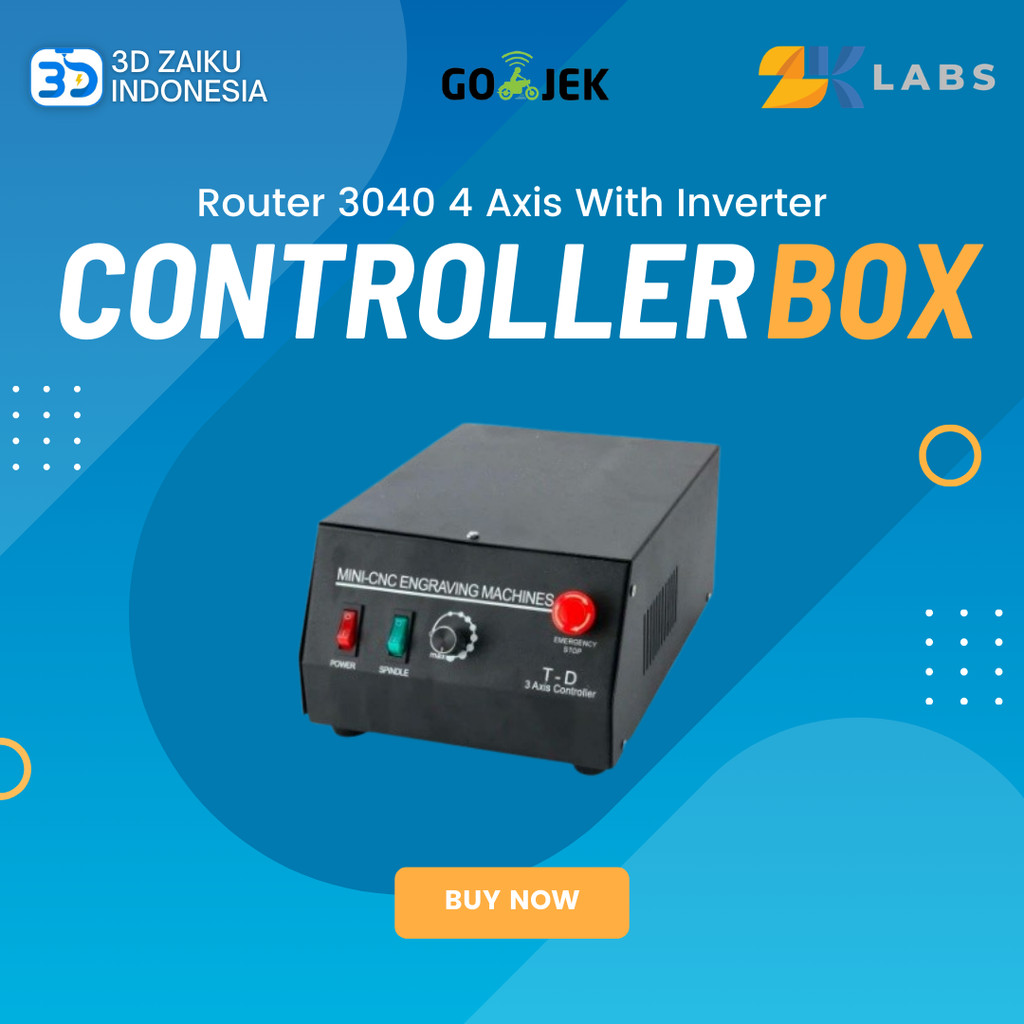 CNC Router 3040 4 Axis Controller Box with Inverter