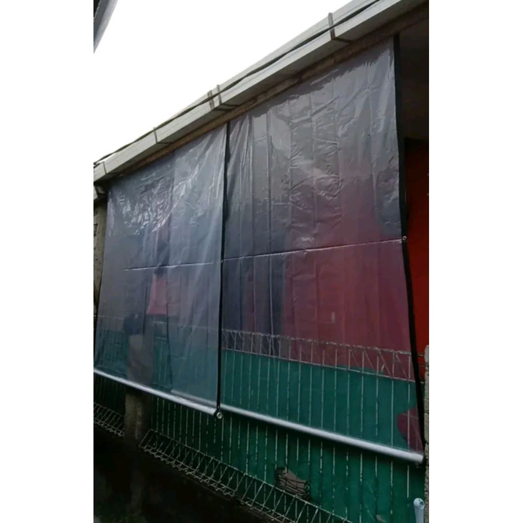 Terpal Plastik Tirai Tebal Transparan Khusus Ukuran Custom