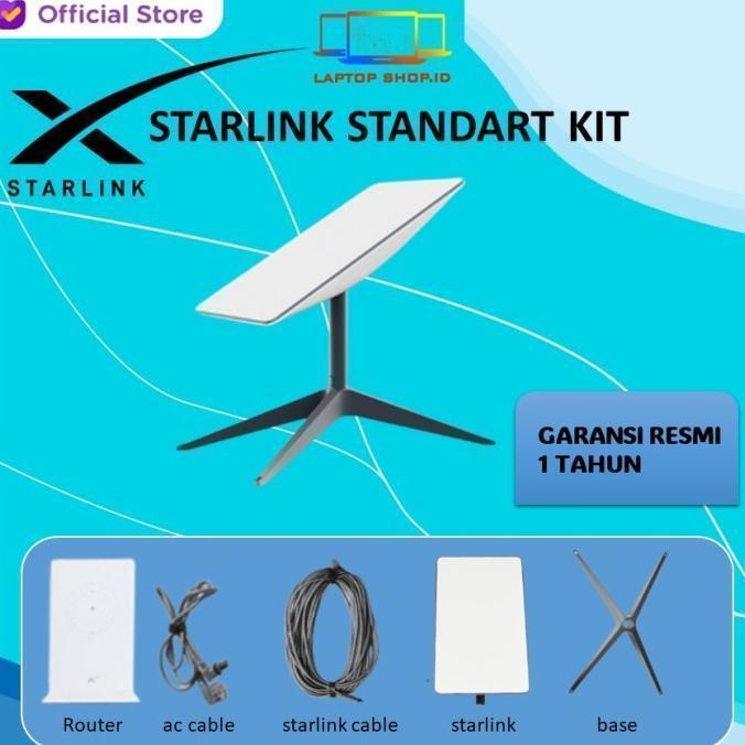 PROMO SPECIAL RAMADHAN Starlink Dual Band - Standard Internet Kit Satellite Antenna & Wifi Router - 
