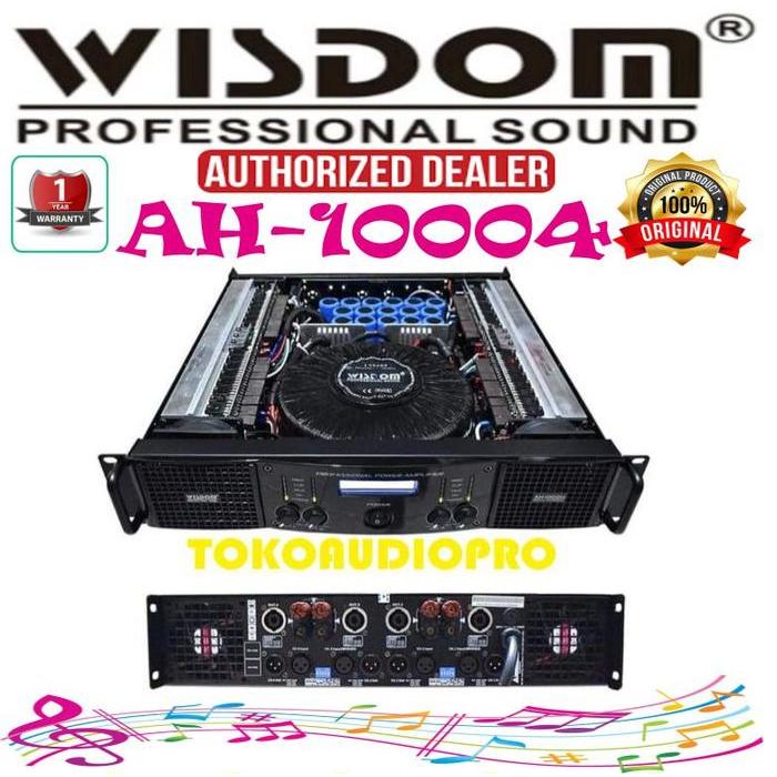 Power Wisdom AH10004 4-channel Power Amplifier Original Wisdom AH-10004