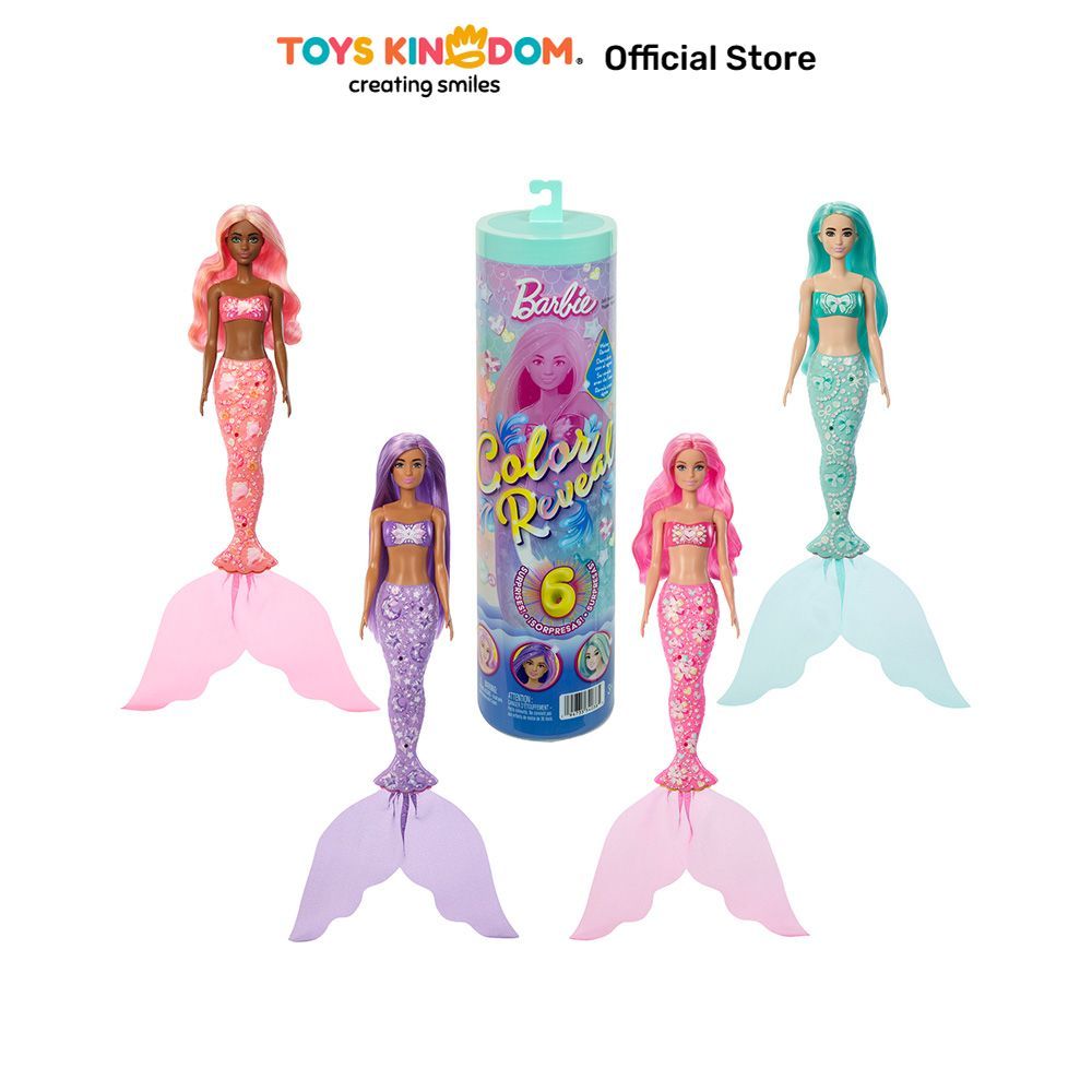 Toys Kingdom Barbie Set Boneka Color Reveal Random Kids Toy Boneka Karakter Doll Mainan Koleksi Anak